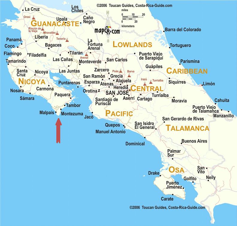 nicoya_peninsula_costa_rica_map