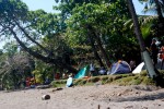 You can camp anywhere along the beach - just bring a tent